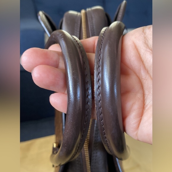 AUTHENTIC LOUIS VUITTON DAMIER EBENE TRIANA HANDBAG - Picture 11 of 12